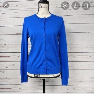 NWT JCrew Caryn Cardigan Royal Blue XS